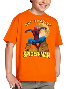 Camiseta Spider-man niño modelo "Moon" color Naranja