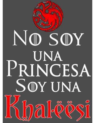 Camiseta Juego de Tronos diseño soy una khal-eesi de tirantes mujer