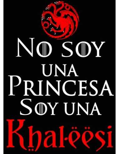Camiseta Juego de Tronos diseño soy una khal-eesi manga corta mujer