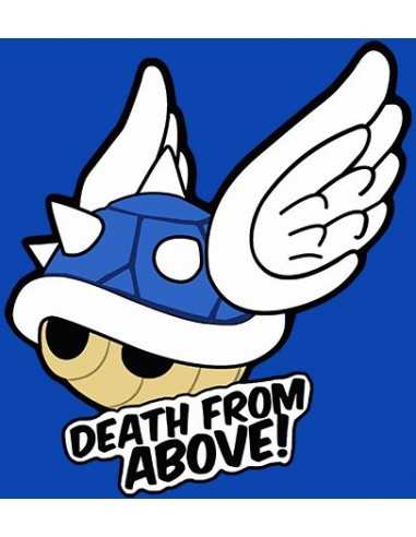 Camiseta Mario Kart 8 Death From Above! manga corta azul, moda infantil