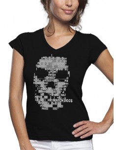 Camiseta Watch Dogs "Skull" de mujer