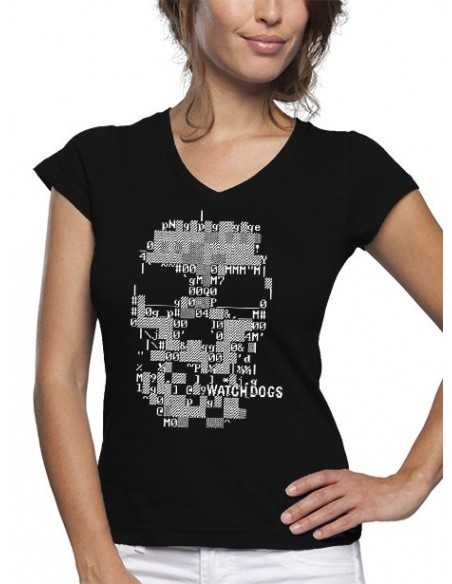 Camiseta Watch Dogs "Skull" de mujer