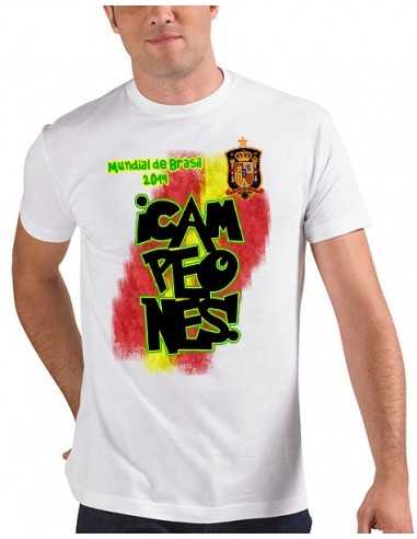 Camiseta Mundial de Futbol Brasil 2014 Campeones