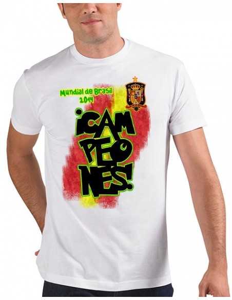 Camiseta Mundial de Futbol Brasil 2014 Campeones