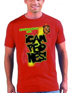 Camiseta Mundial de Futbol Brasil 2014 Campeones