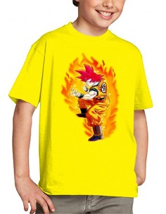 Camiseta Dragon Ball moda infantil, Goku Dios