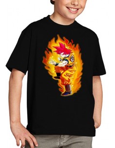 Camiseta Dragon Ball moda infantil, Goku Dios 2