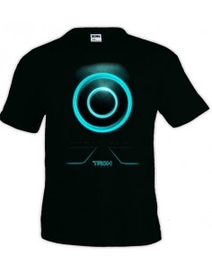 Camiseta tron legacy disco identidad manga corta