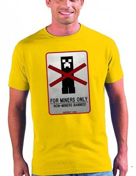 Camiseta Minecraft Miners creeper- Mxgames