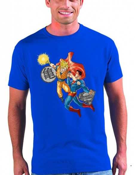 Camiseta Son Goku Vs Superman, manga corta Camiseta Son Goku Vs Superman, manga corta