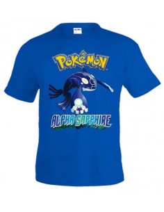 Camiseta Pokemon Alpha- Sapphire manga corta