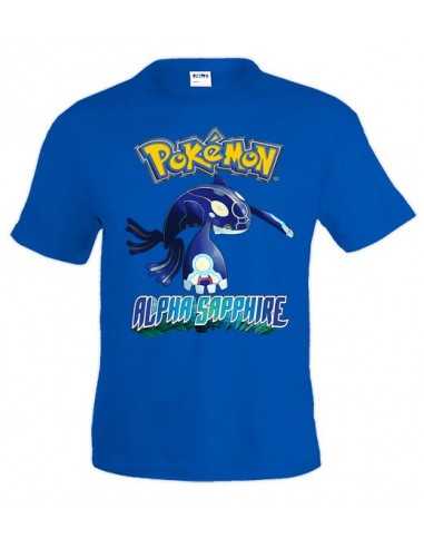 Camiseta Pokemon Alpha- Sapphire manga corta