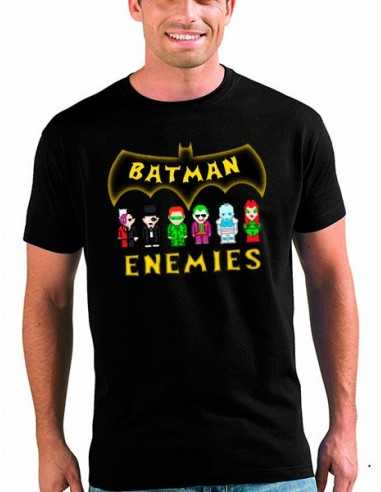 Camiseta Batman Enemies manga corta