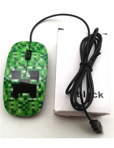 Ratón Creeper Minecraft Pixel 2
