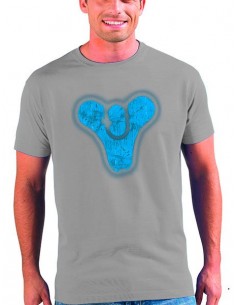 Camiseta Destiny - Logo Azul custom manga corta