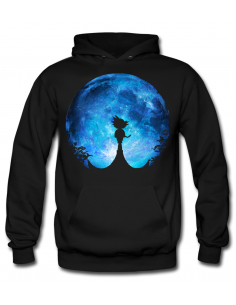 SUDADERA DRAGON BALL GOKU QUIETO MIRANDO LA LUNA -KEVINHEIWART