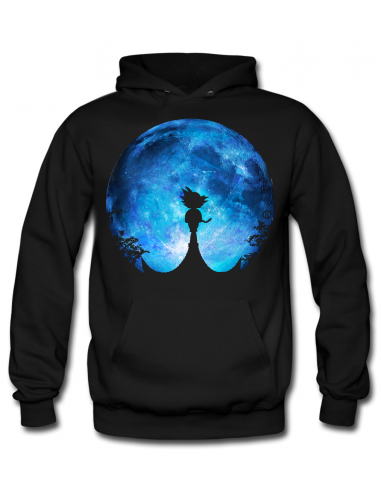 SUDADERA DRAGON BALL GOKU QUIETO MIRANDO LA LUNA -KEVINHEIWART