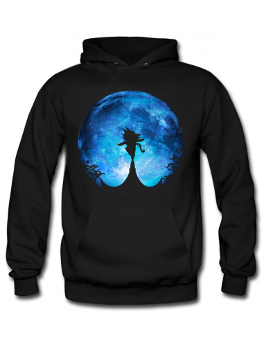 SUDADERA DRAGON BALL GOKU EQUILIBRIO MIRANDO LA LUNA -KEVINHEIWART 