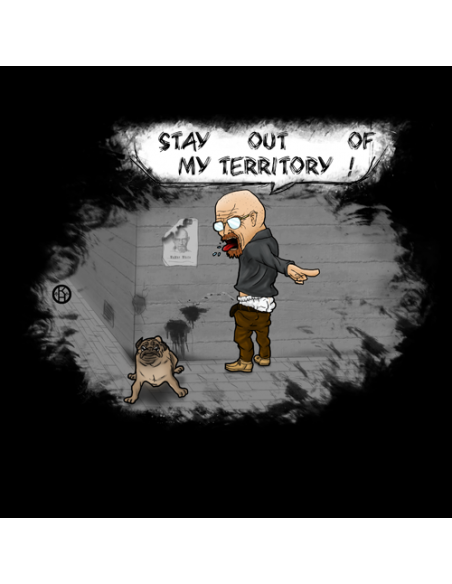 CAMISETA BREAKING BAD HEISEMBERG STAY OUT COLOR NEGRO-KEVINHEIWART