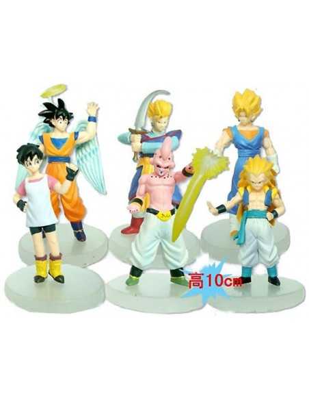 Pack 6 figuras Dragon Ball Z Son Gohan,Goku, vidal, Buu, Vegetto, Gotenks