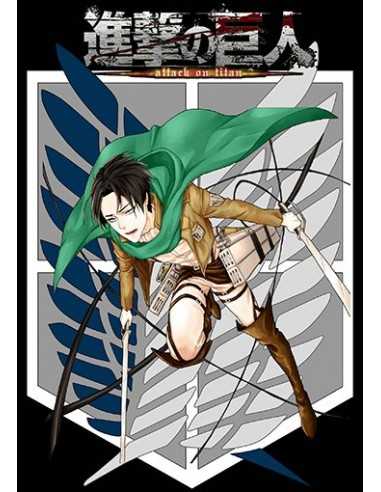 Camiseta Ataque a los Titanes "capitan Levi" manga larga