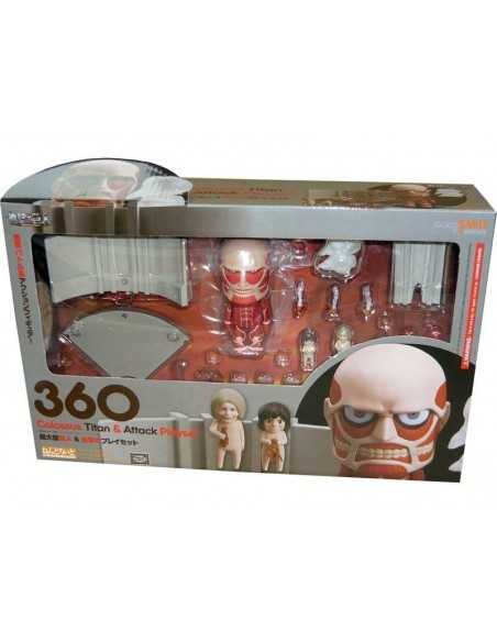Figuras Ataque a los Titanes - Colossal Titan & Attack NENDOROID - Mx games & T-Shirt