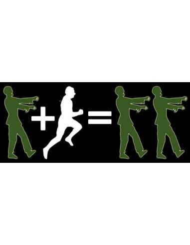 Camiseta Zombies matemáticas, manga larga