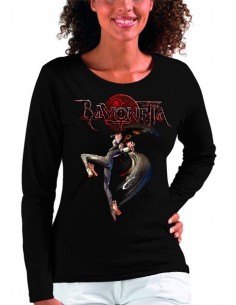 Camiseta Bayonetta manga larga mujer