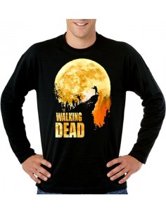 Camiseta The Walking Dead "Precipicio" manga larga
