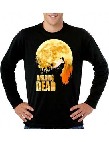 Camiseta The Walking Dead "Precipicio" manga larga
