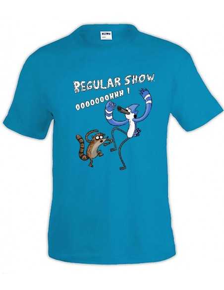 Camiseta Historias corrientes Mordecai y Rigby ohh manga corta