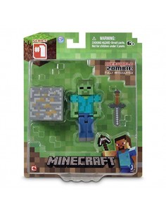 Minecraft - figura zombie en blister 