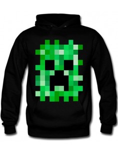 Sudadera Creeper Pixelado con capucha