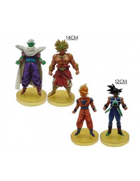 Pack de 4 Figuras de dragon Ball Z Goku, Piccolo, Broly