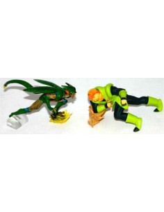 Set 4 Figuras Dragon Ball Z - Goku Sayan, Majin Vegeta, Androide c-16 y Celula 2