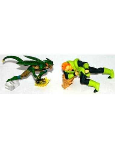 Set 4 Figuras Dragon Ball Z - Goku Sayan, Majin Vegeta, Androide c-16 y Celula