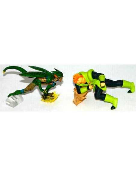 Set 4 Figuras Dragon Ball Z - Goku Sayan, Majin Vegeta, Androide c-16 y Celula