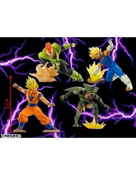 Set 4 Figuras Dragon Ball Z - Goku Sayan, Majin Vegeta, Androide c-16 y Celula