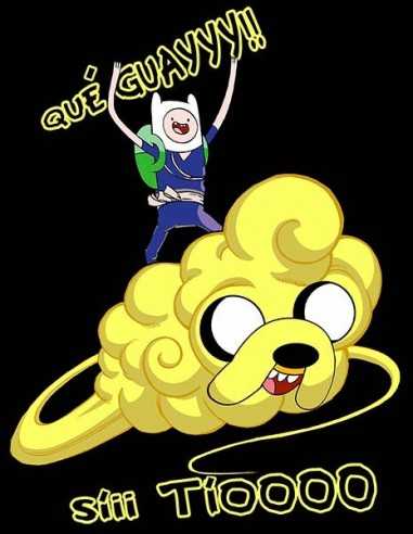 Camiseta Finn y Jake Hora de aventuras - nube Kinton