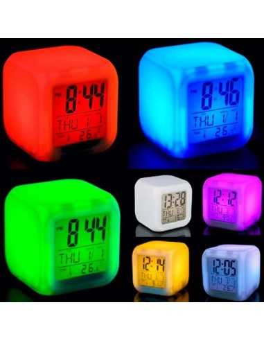 Reloj Minecraft Creeper multifunción con despertador