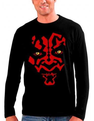 Camiseta Star Wars Darth Maul art manga larga