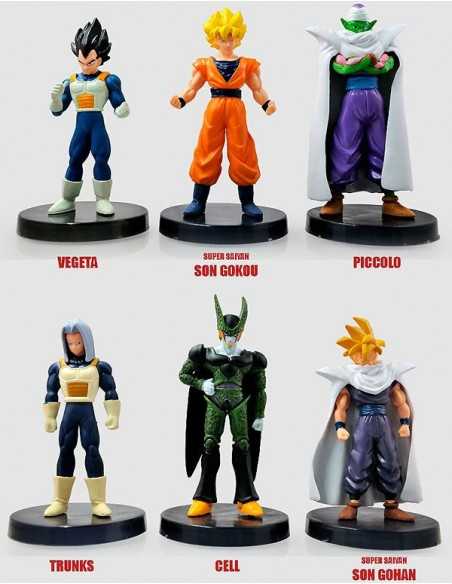 Figuras dragon ball pack Celula,Piccolo,Goku,Trunks,Gohan y Vegeta Figuras dragon ball pack Celula,Piccolo,Goku,Trunks,Gohan y Vegeta