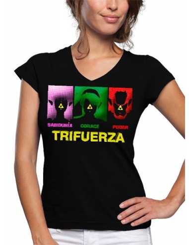 Camiseta The Legend of Zelda Trifuerza art de mujer