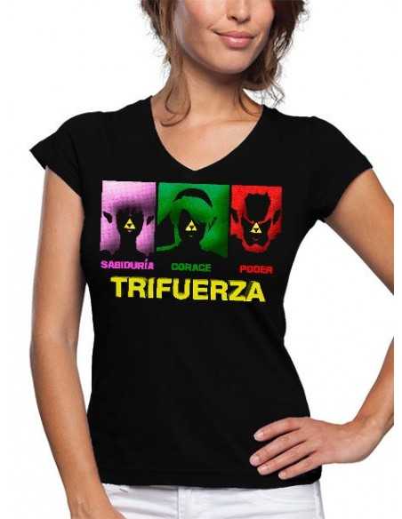 Camiseta The Legend of Zelda Trifuerza art de mujer