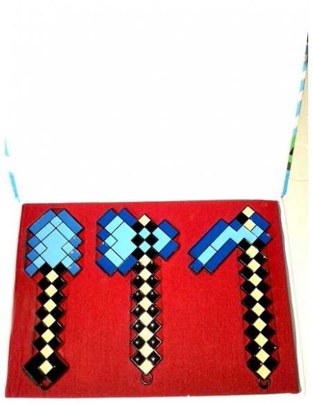 Merchandising minecraft set de 3 armas 