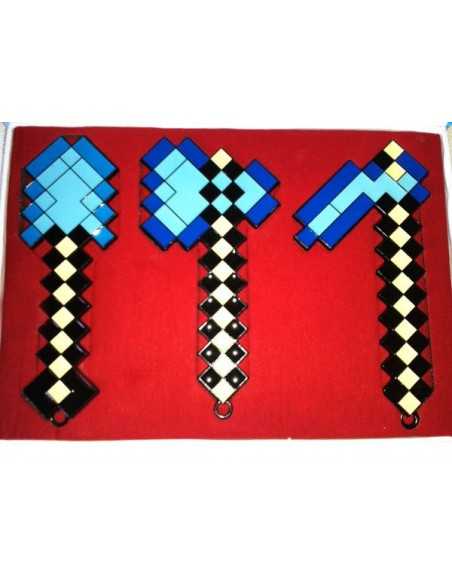 Merchandising minecraft set de 3 armas 