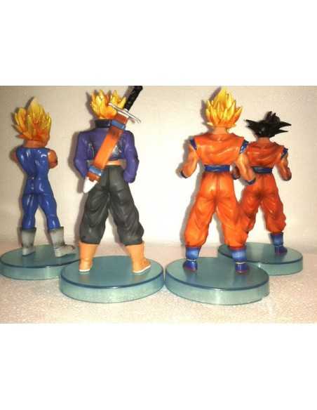 Pack 4 figuras Dragon Ball Z Goku saiya,Son Goku,Vegeta Magin y Trunks