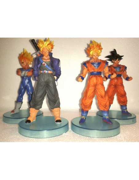 Pack 4 figuras Dragon Ball Z Goku saiya,Son Goku,Vegeta Magin y Trunks