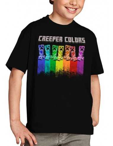 Camiseta Creeper colors Minecraft niños Camiseta Creeper colors Minecraft niños