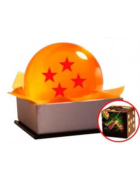 Bola Dragon Ball Suu Shinchuu (Esfera de cuatro estrellas efecto cristal) de 4,2 cms